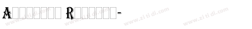 Algerian Regular字体转换